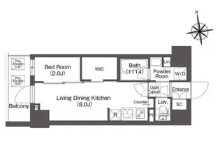 コンフォリア・リヴ西葛西【3階】の間取り
