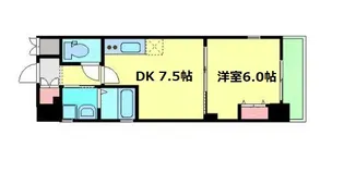 ジューム南船場【5階】の間取り
