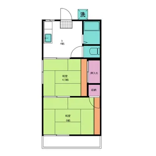 コーポ須賀【1階】の間取り