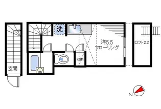 コンフォート若宮【2階】の間取り