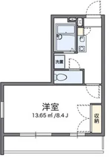 レオパレスBLOWIN IN THE WIND【1階】の間取り