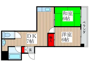 マンション第八松戸【6階】の間取り