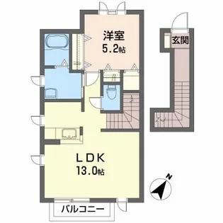 シャーメゾン・ウエスト【2階】の間取り