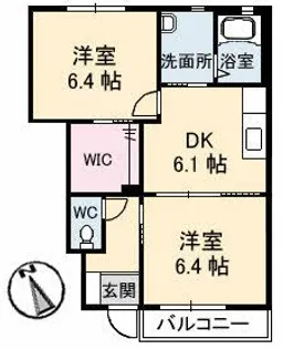 シャーメゾン マニエール【1階】の間取り