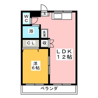 コミューン石原【2階】の間取り