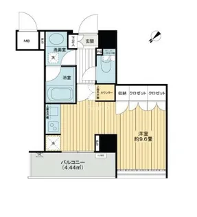 クオリア銀座やま祢ビル【10階】の間取り