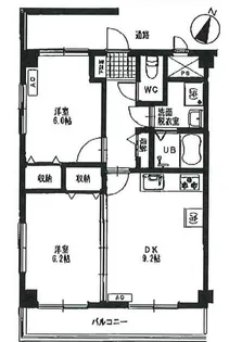 サニーガーデンII号館【3階】の間取り