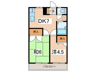 ネオア-ジュ善部【1階】の間取り