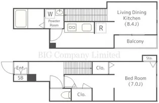 カーサアスペラ自由が丘【2階】の間取り
