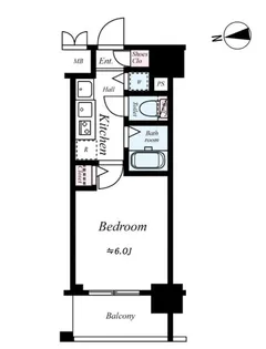 プレミアムコート天神橋【11階】の間取り