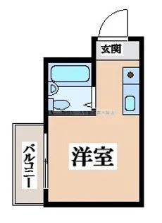 1Rの間取り画像