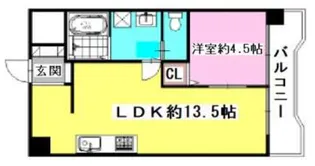 クレスト甲子園【2階】の間取り