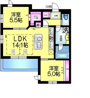 千葉県流山市南流山6【マンション】の間取り