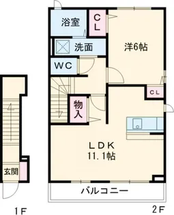 ダンデライオンヒル II【2階】の間取り