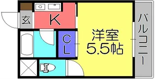 ウイングヴィーナス東陽【1階】の間取り