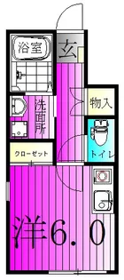 ベレガンス新鎌ヶ谷II【1階】の間取り