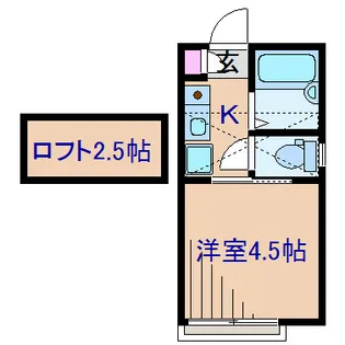 グローリア菊名【2階】の間取り