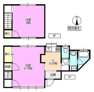 長野県長野市大字川合新田【一戸建】の間取り
