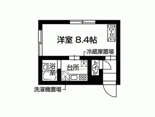 東京都新宿区若松町【マンション】の間取り