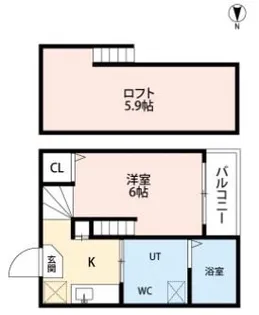 グランドレジデンス旭ヶ丘【2階】の間取り