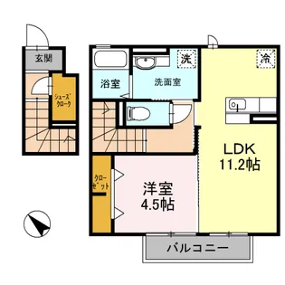 ライム フルーヴ【2階】の間取り