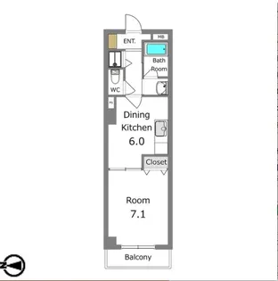 コートビレッジ駅前通り【3階】の間取り