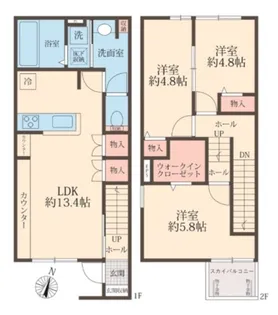 埼玉県さいたま市中央区上落合8【一戸建】の間取り