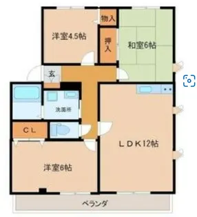 優泰佳ガーデンコートG【2階】の間取り