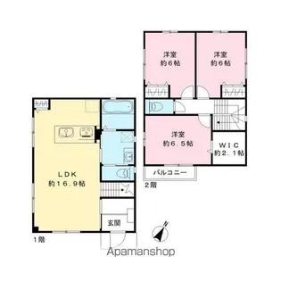 千葉県流山市駒木【一戸建】の間取り