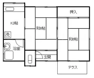 鹿児島県鹿児島市東谷山5【一戸建】の間取り