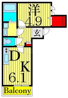 メゾンソレイユ【3階】の間取り