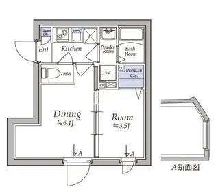 アトリオフラッツ湯島【5階】の間取り