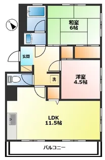神奈川県小田原市東町2【マンション】の間取り