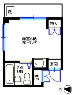 塚本ビル【4階】の間取り