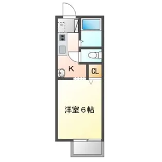 リヴェール南高浜【1階】の間取り