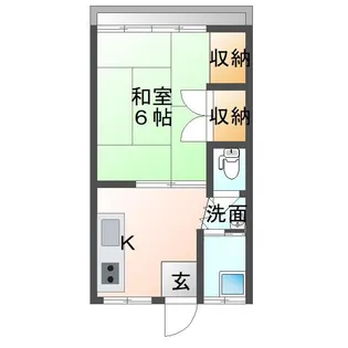 外苑荘【2階】の間取り