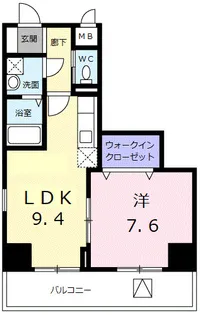 アクシオン音羽【6階】の間取り