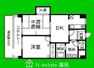 福岡県福岡市西区小戸3【マンション】の間取り