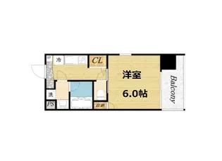 Primavera Nishi Shinsaibashi【3階】の間取り