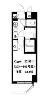 SHOKEN Residence 横浜BAYSIDE【3階】の間取り
