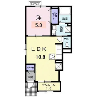 メンリッヒェン・ウッド【1階】の間取り