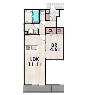 フィール竹の塚 II【1階】の間取り