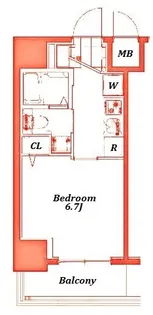 エステムプラザ川崎【2階】の間取り