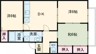 アミティやまとA【1階】の間取り