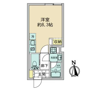 FOLSCLASS東蒲田【2階】の間取り