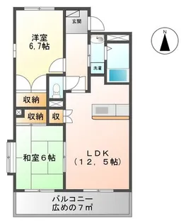 コンフォース荒井【3階】の間取り