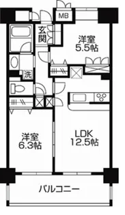 千葉県我孫子市我孫子1【マンション】の間取り