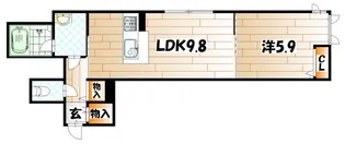 シャーメゾン南丘【1階】の間取り