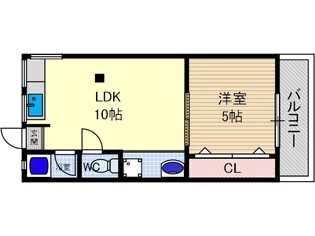 長瀬ハイツ【1階】の間取り