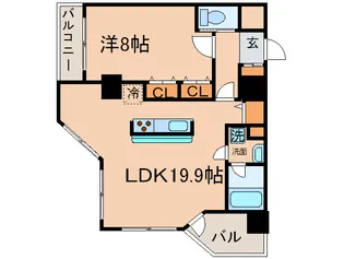 さくらHillsリバ-サイドWESTの間取り